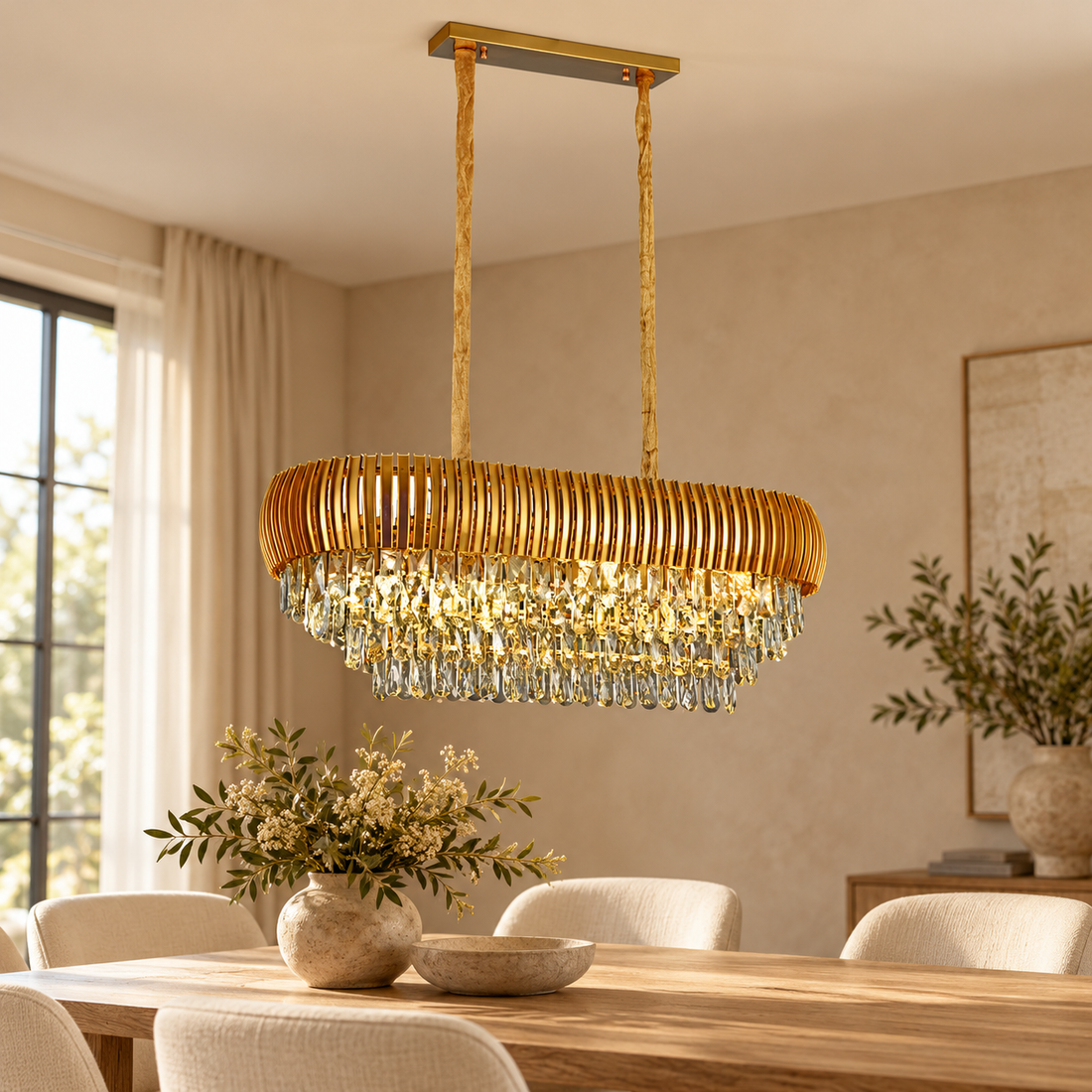 Plafondlamp Karina – AI-sfeerimpressie