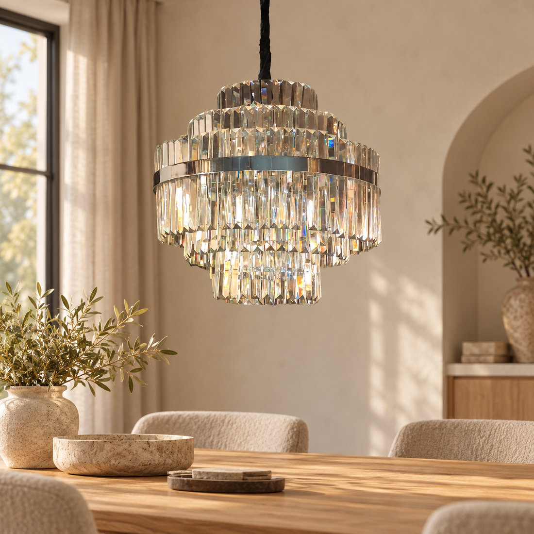 Plafondlamp Odelia – AI-sfeerimpressie