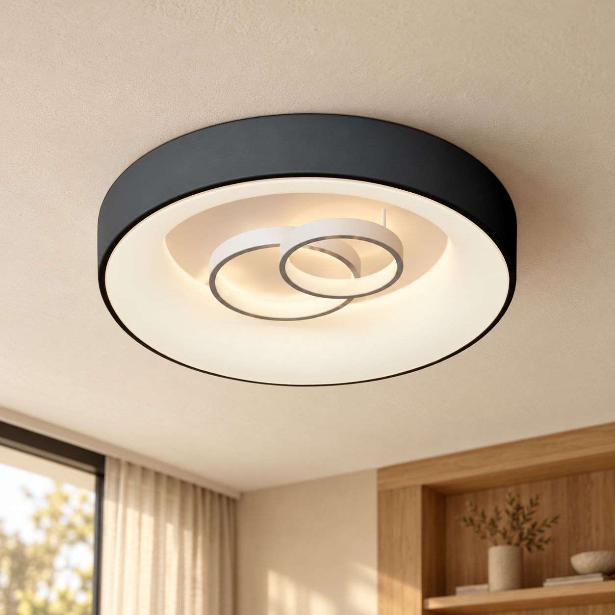 Plafondlamp Tara – AI-sfeerimpressie