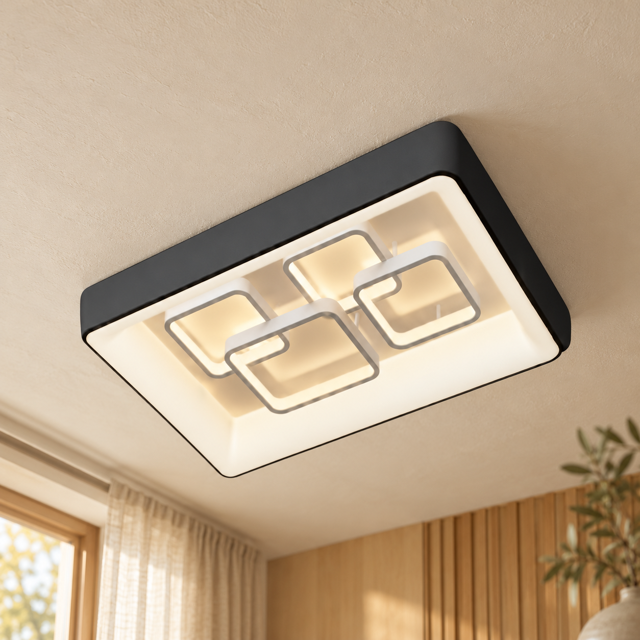 Plafondlamp Beline – AI-sfeerimpressie
