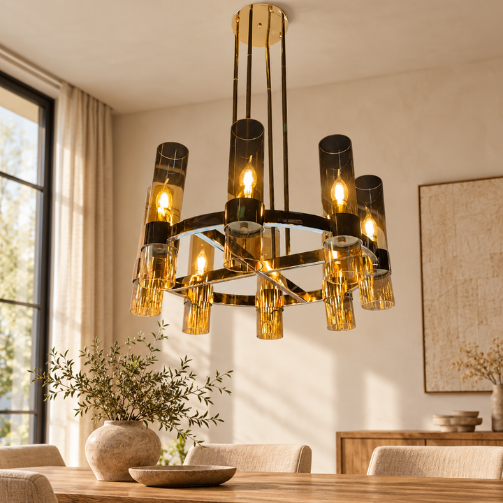 Plafondlamp Corina – AI-sfeerimpressie