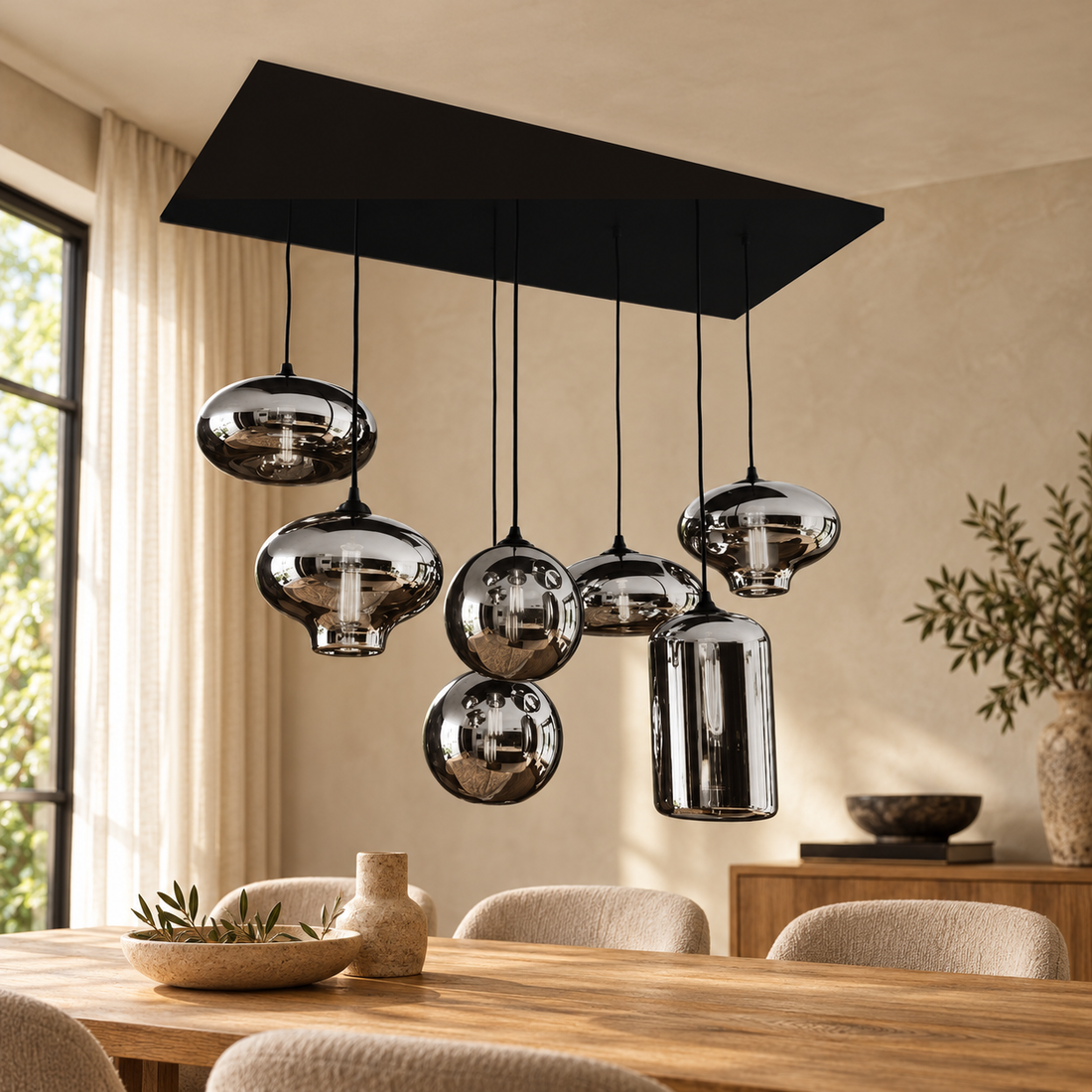 Plafondlamp Felicia – AI-sfeerimpressie