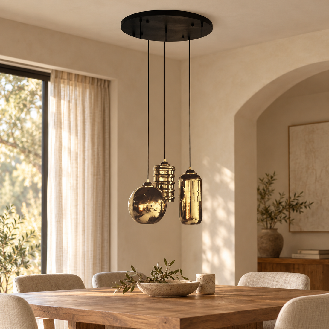 Plafondlamp Moira – AI-sfeerimpressie