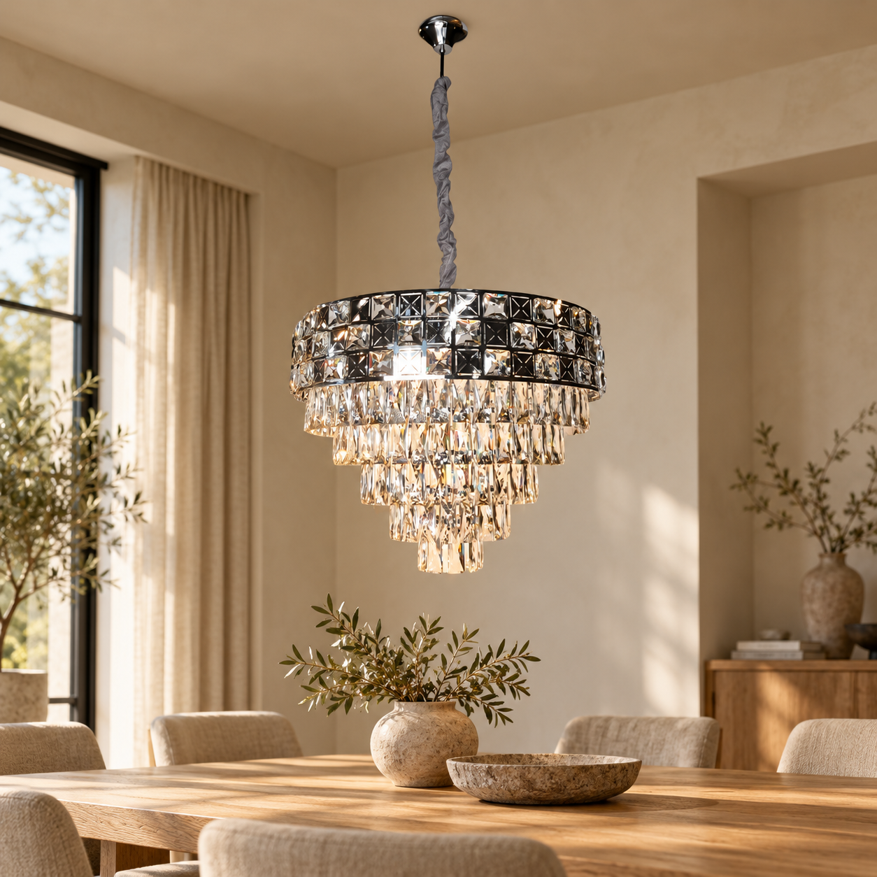 Plafondlamp Olympia – AI-sfeerimpressie