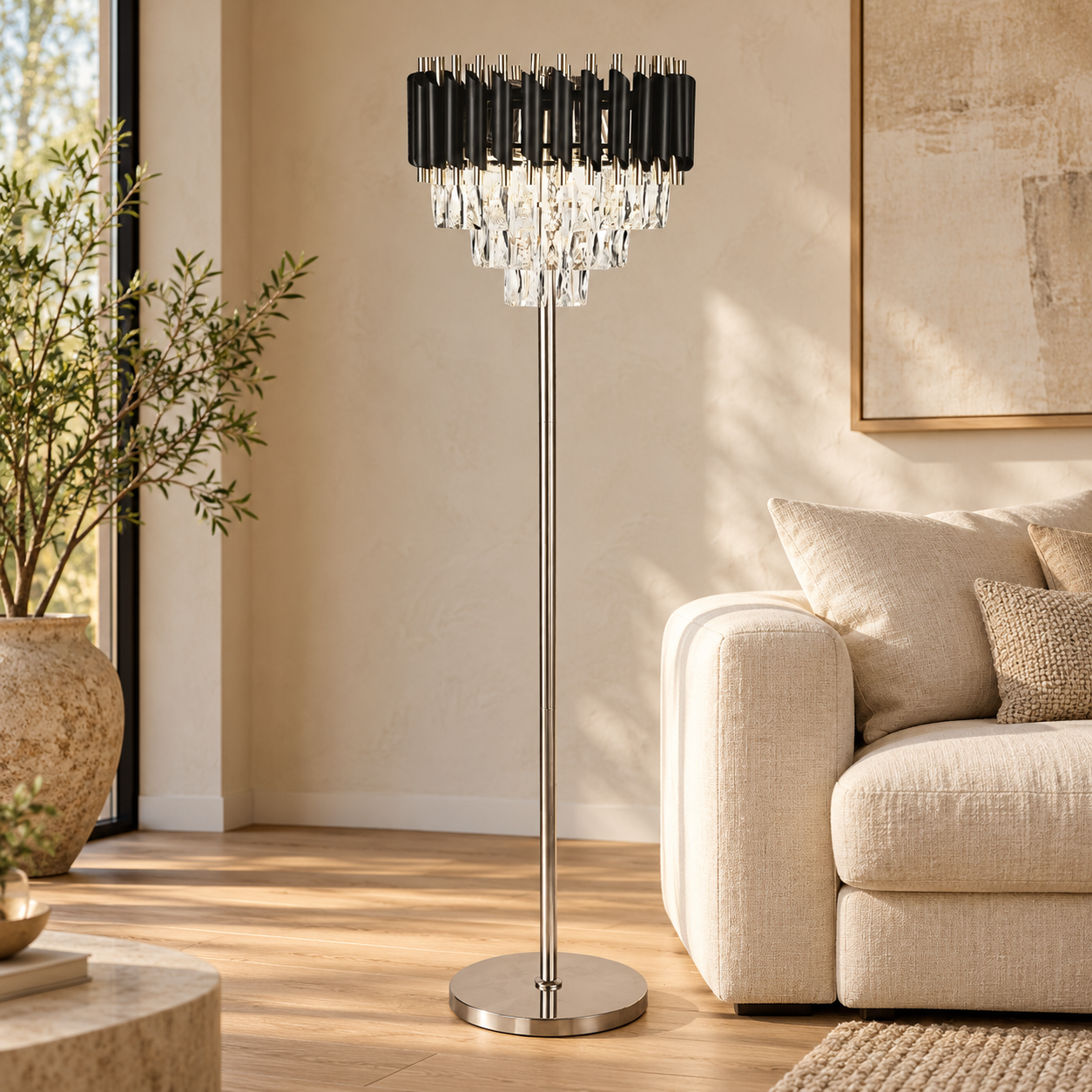 Vloerlamp Cora – AI-sfeerimpressie
