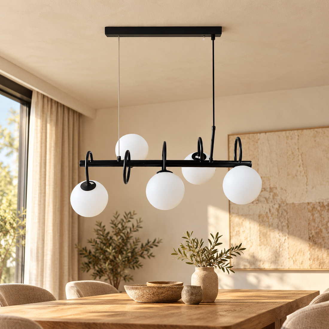 Plafondlamp Elisabetta – AI-sfeerimpressie