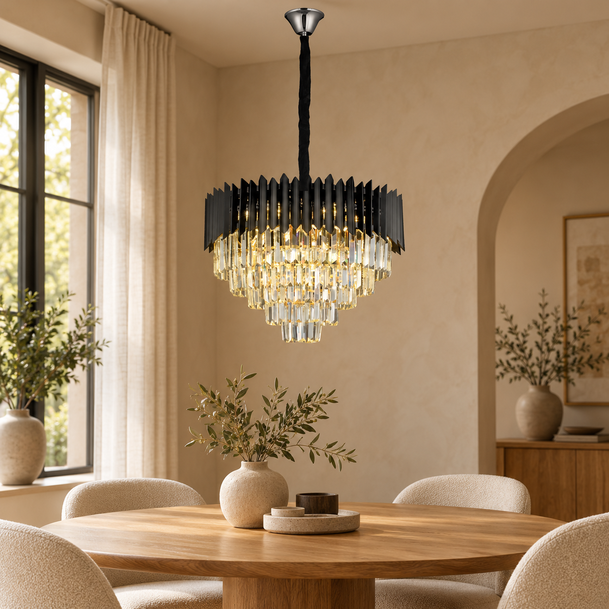 Plafondlamp Oriana – AI-sfeerimpressie