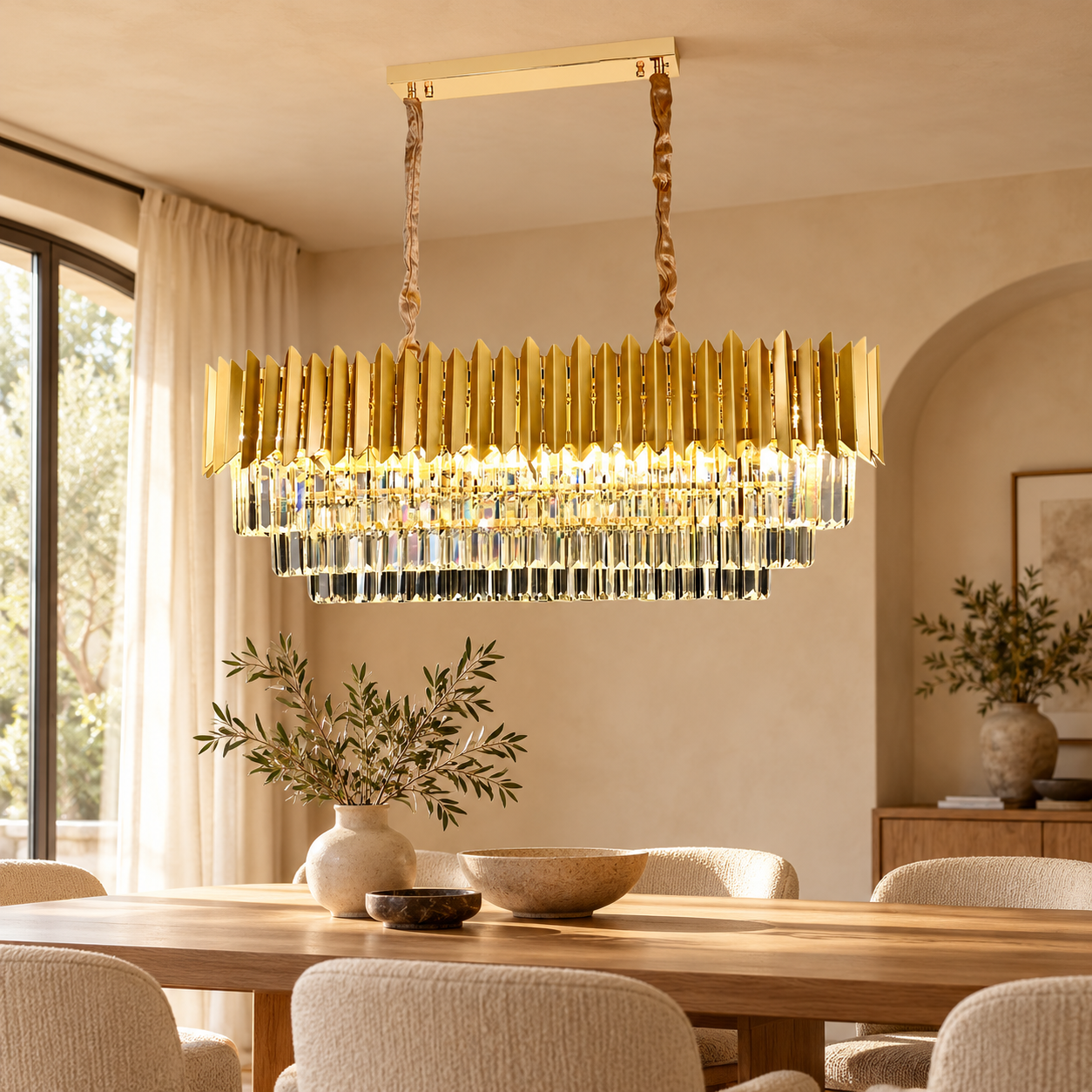 Plafondlamp Paloma – AI-sfeerimpressie