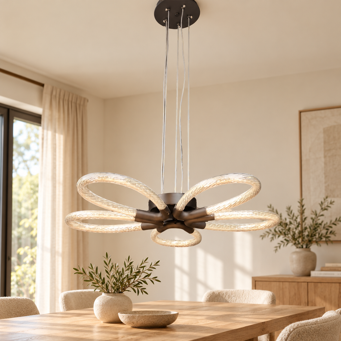 Plafondlamp Bellina – AI-sfeerimpressie
