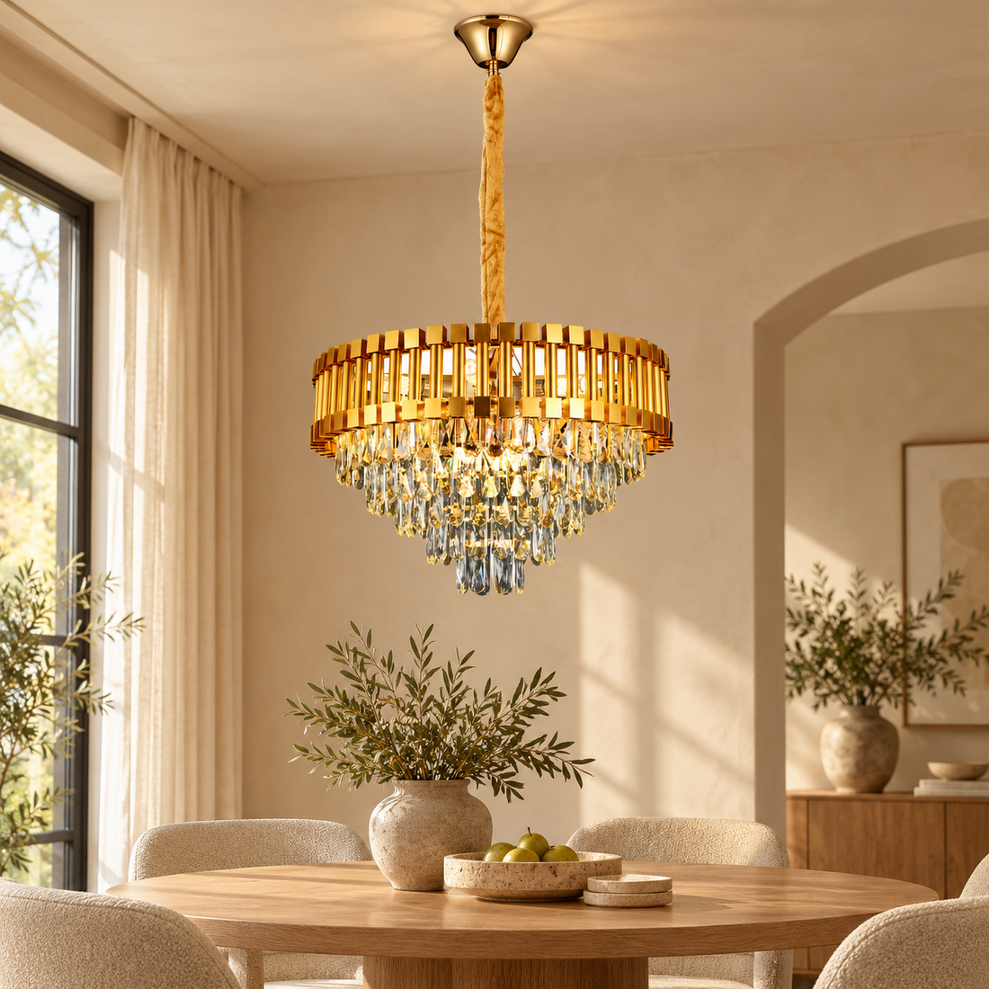 Plafondlamp Serena – AI-sfeerimpressie