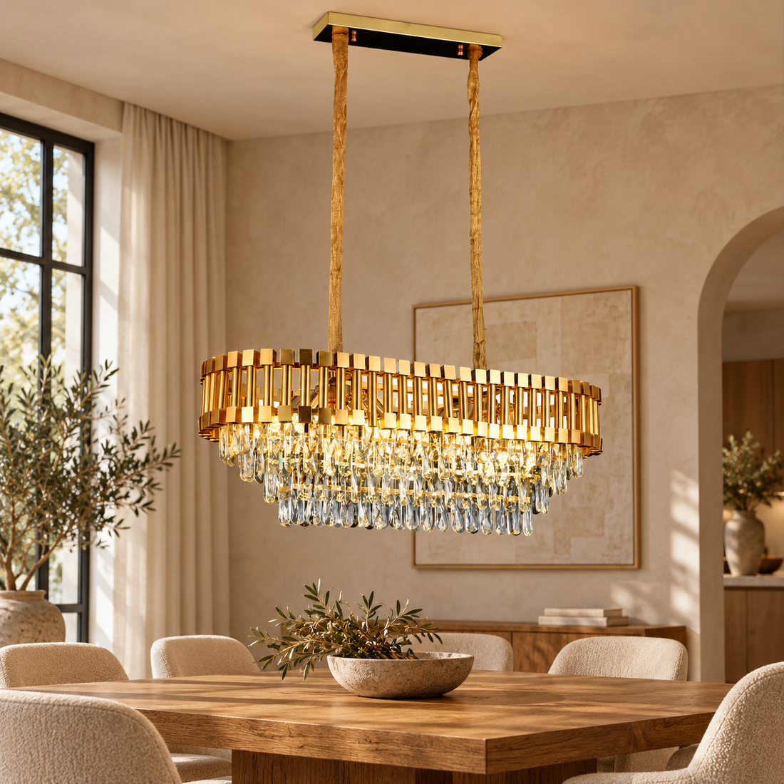 Plafondlamp Talina – AI-sfeerimpressie