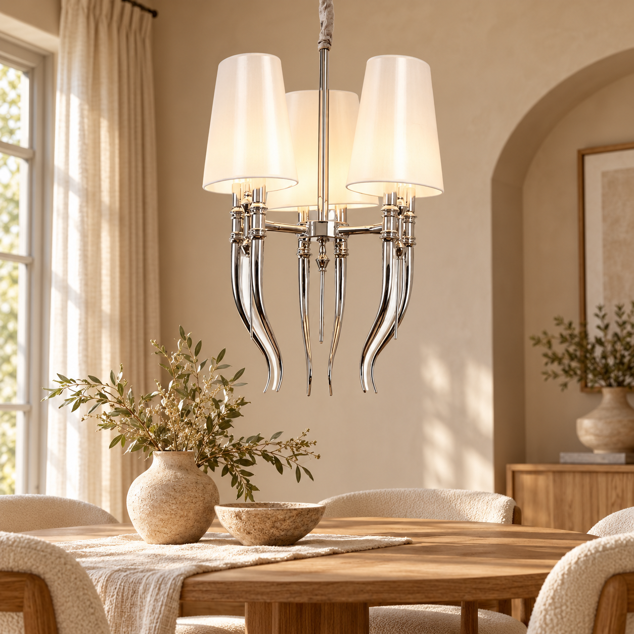 Plafondlamp Valeria – AI-sfeerimpressie