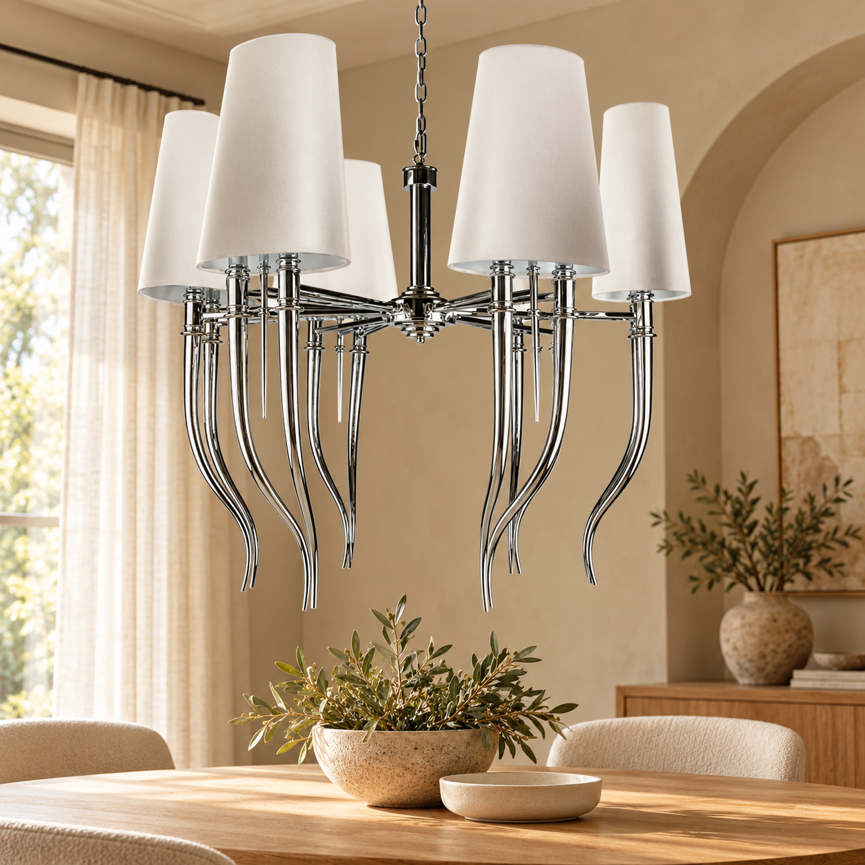 Plafondlamp Amalia – AI-sfeerimpressie