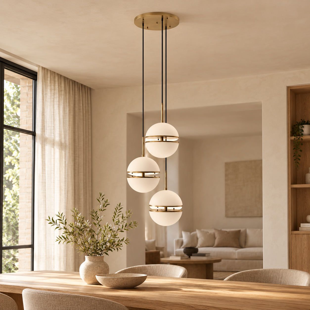 Plafondlamp Delia | GreatHome – AI-sfeerimpressie
