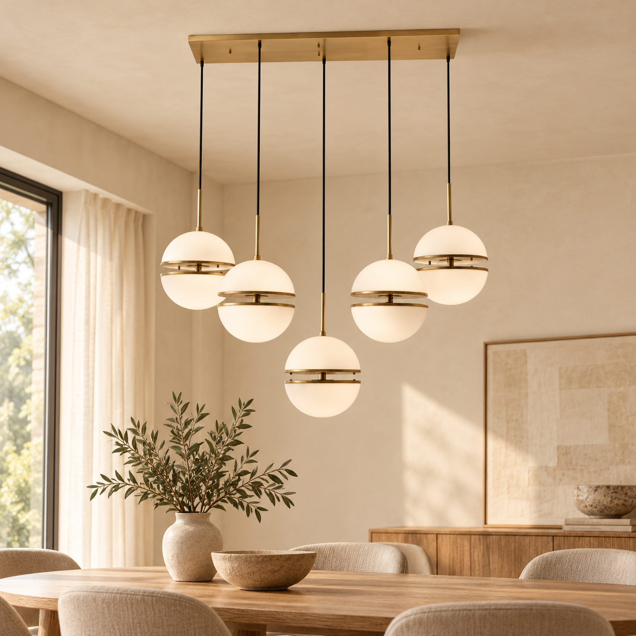 Plafondlamp Elena | GreatHome – AI-sfeerimpressie