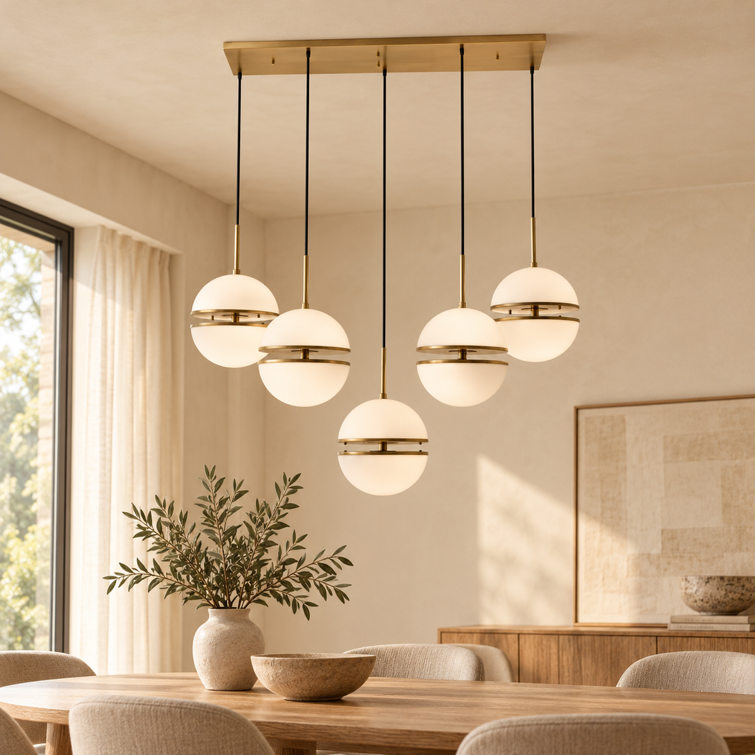 Plafondlamp Elena | GreatHome – AI-sfeerimpressie