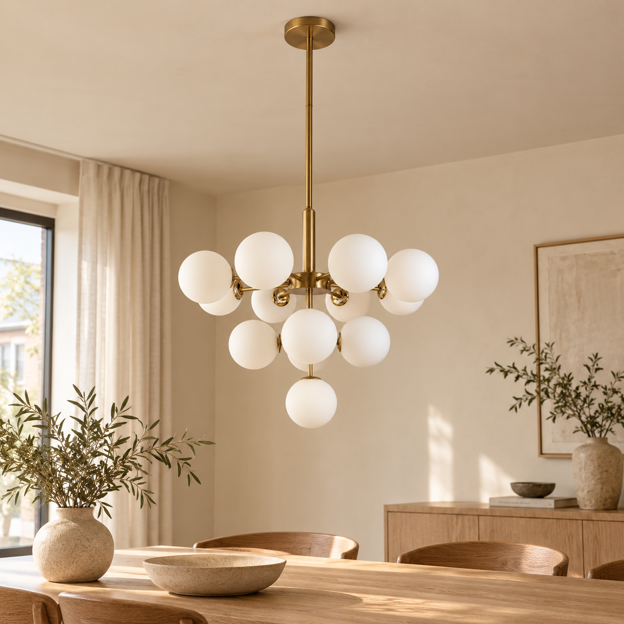 Plafondlamp Melina | GreatHome – AI-sfeerimpressie