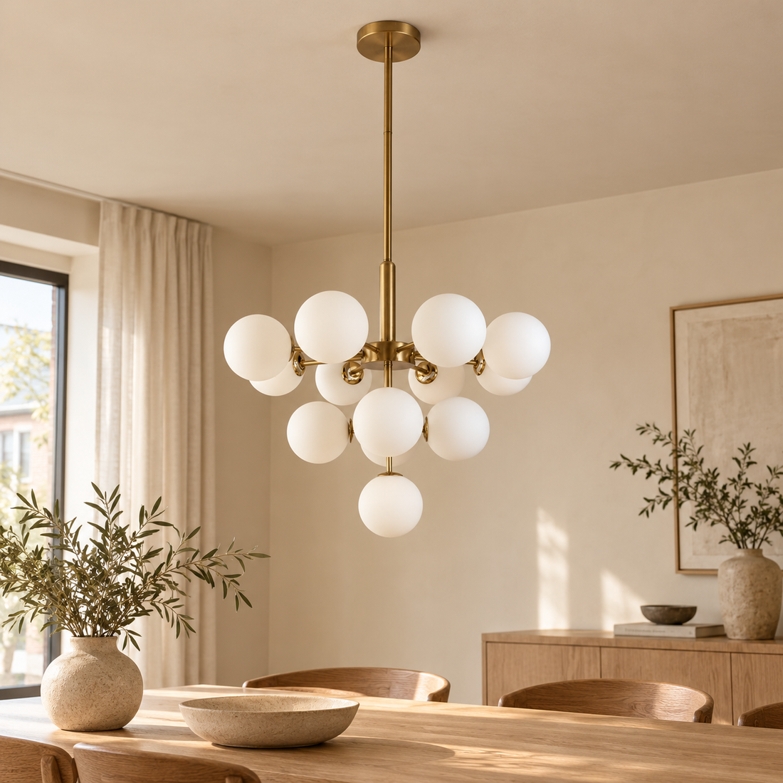 Plafondlamp Melina | GreatHome – AI-sfeerimpressie