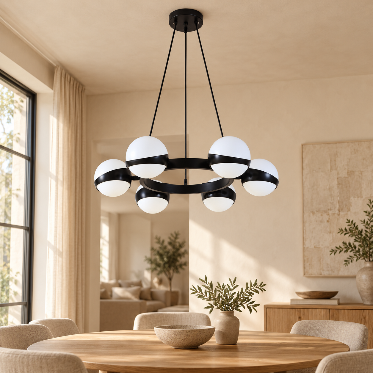 Plafondlamp Olivia | GreatHome – AI-sfeerimpressie