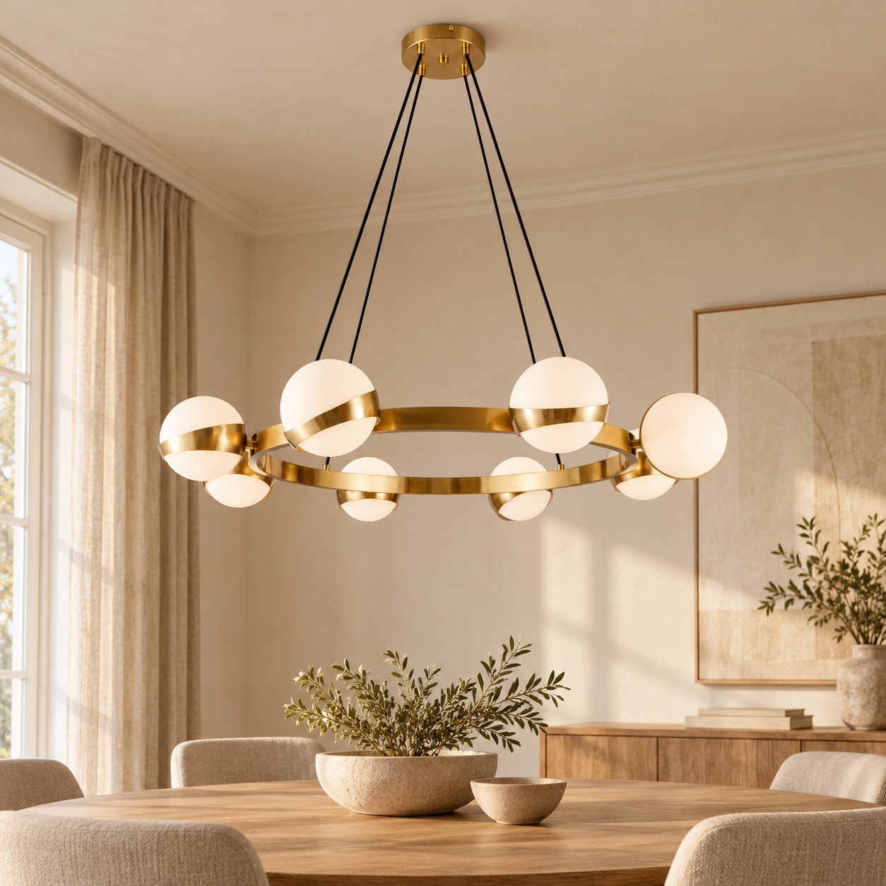 Plafondlamp Perla | GreatHome – AI-sfeerimpressie