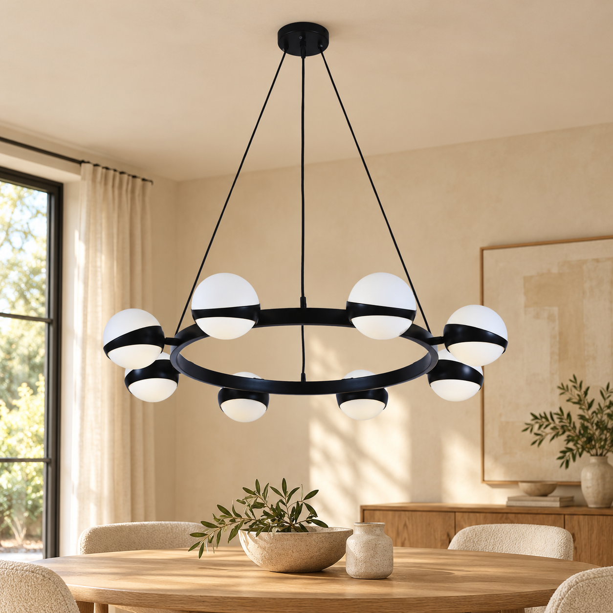 Plafondlamp Rosina | GreatHome – AI-sfeerimpressie