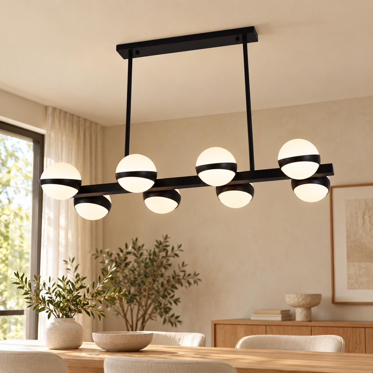 Plafondlamp Viola | GreatHome – AI-sfeerimpressie