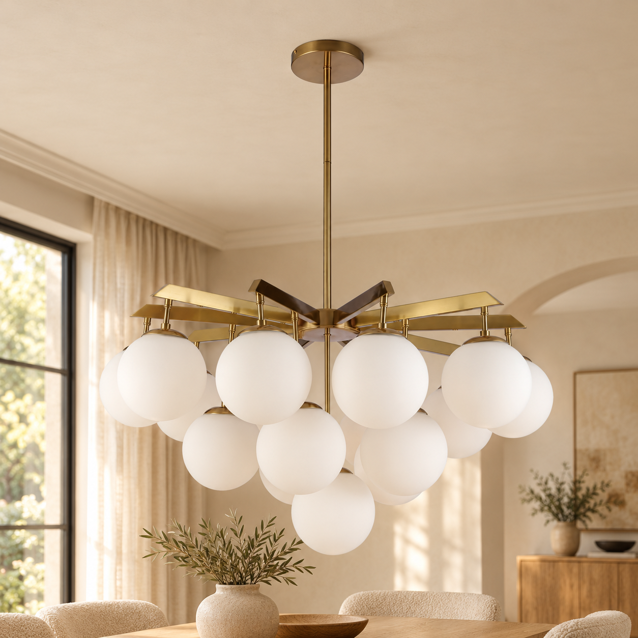 Plafondlamp Brina | GreatHome – AI-sfeerimpressie