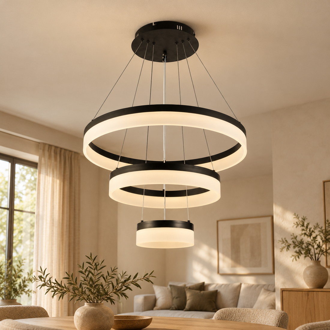 Plafondlamp Janina | GreatHome – AI-sfeerimpressie