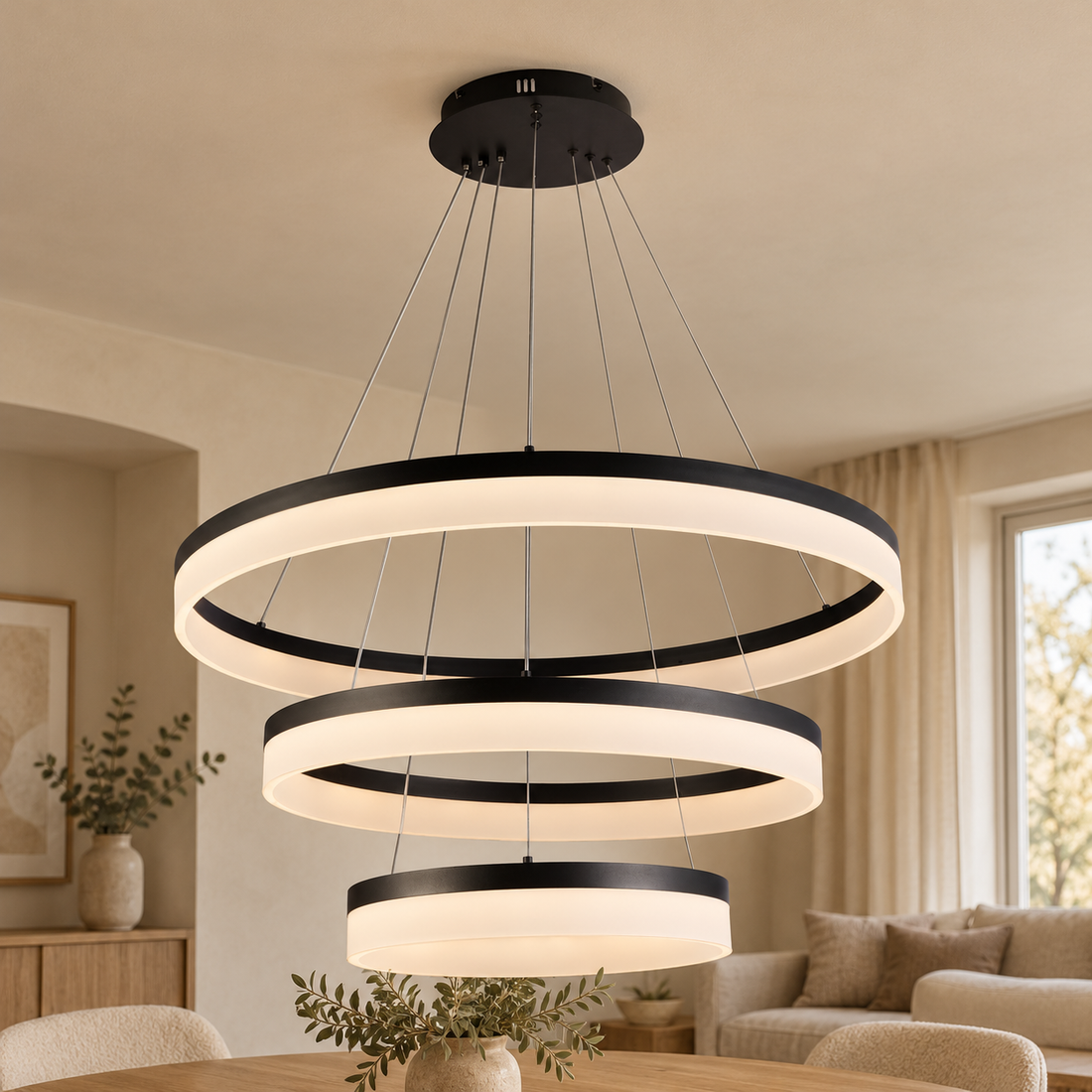 Plafondlamp Katia | GreatHome – AI-sfeerimpressie