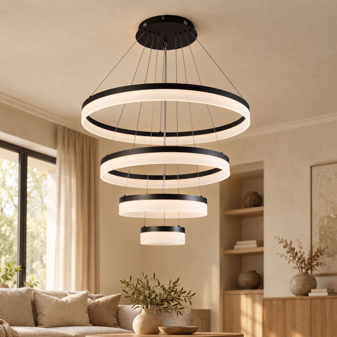 Plafondlamp Milena | GreatHome – AI-sfeerimpressie