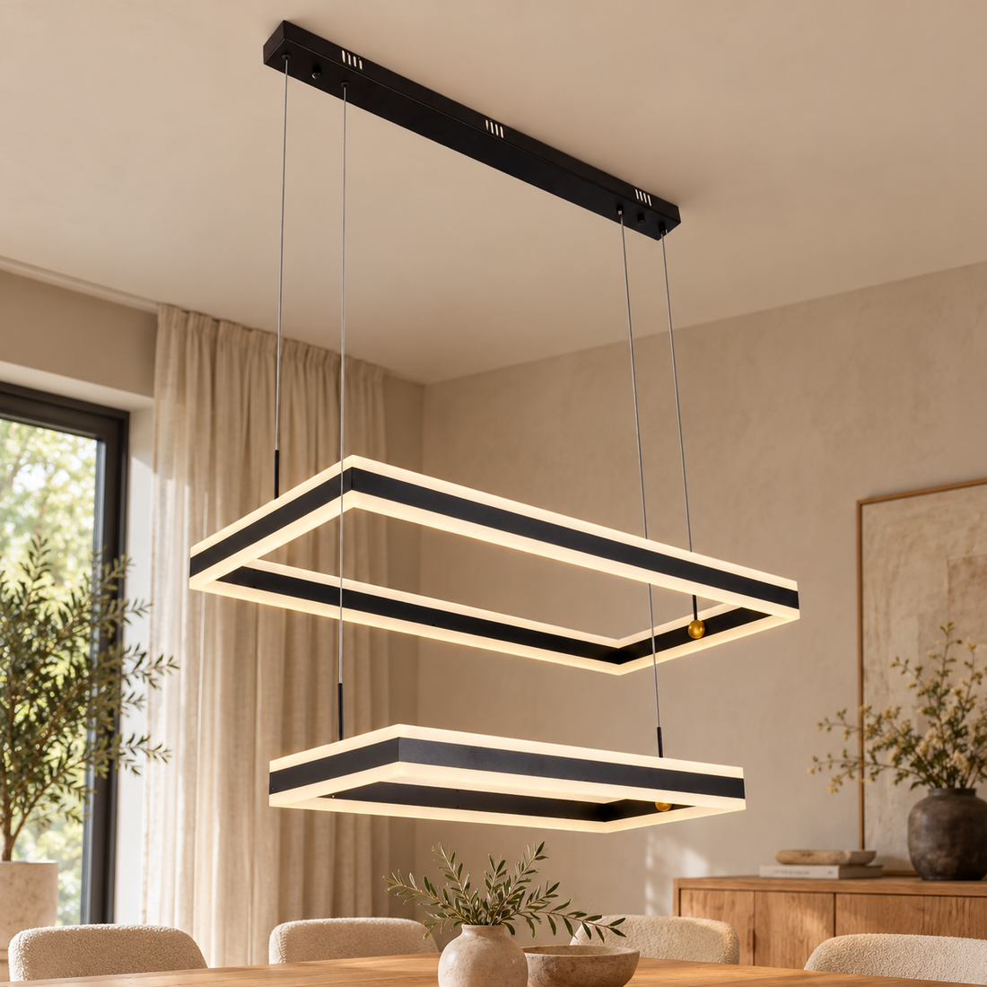 Plafondlamp Selina | GreatHome – AI-sfeerimpressie