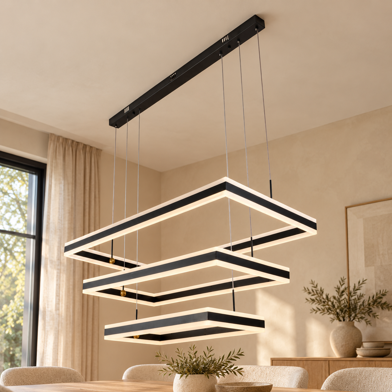 Plafondlamp Viviana | GreatHome – AI-sfeerimpressie