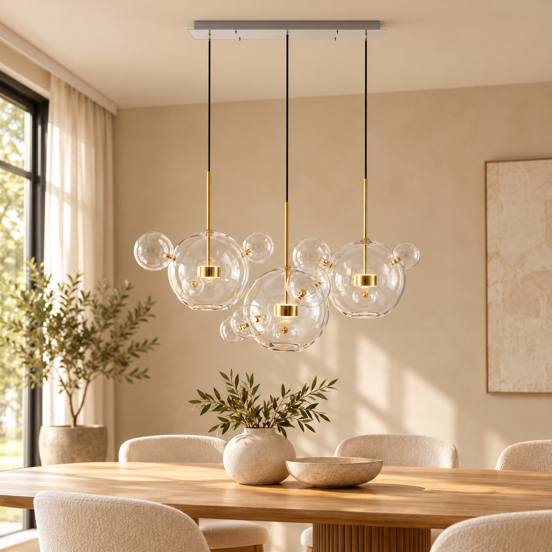 Plafondlamp Giulia – AI-sfeerimpressie
