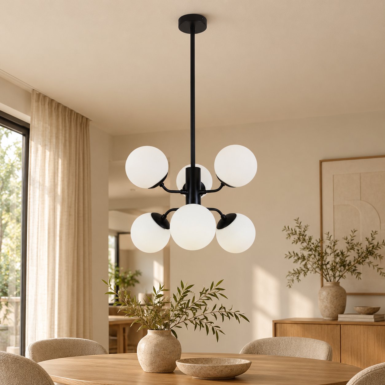 Plafondlamp Evelina | GreatHome – AI-sfeerimpressie
