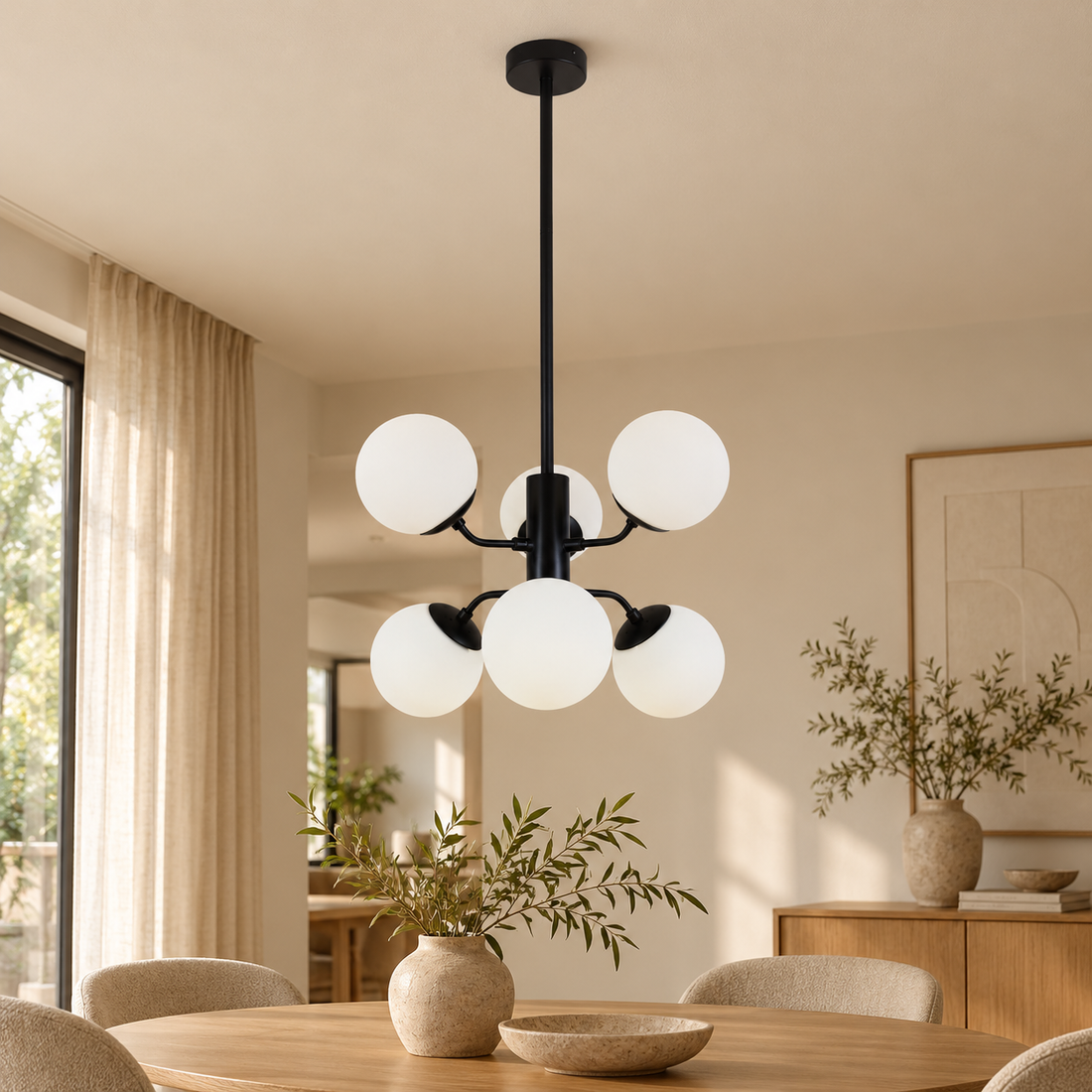 Plafondlamp Evelina | GreatHome – AI-sfeerimpressie