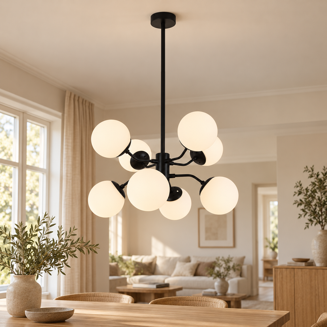 Plafondlamp Felina | GreatHome – AI-sfeerimpressie