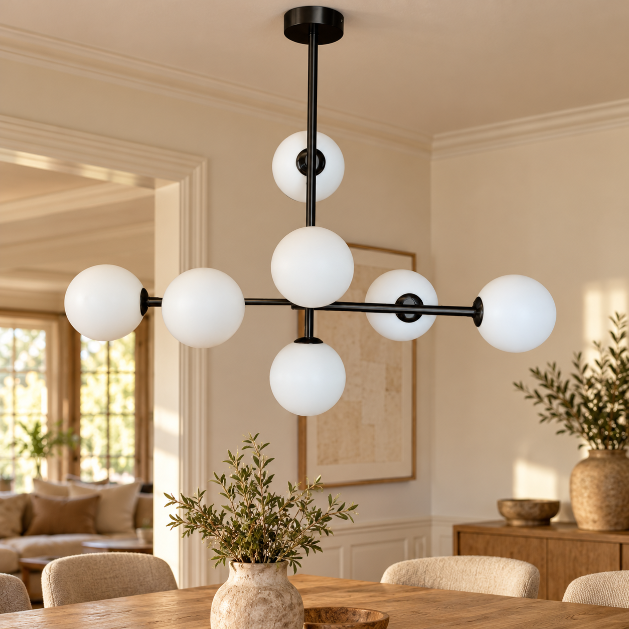Plafondlamp Lara | GreatHome – AI-sfeerimpressie