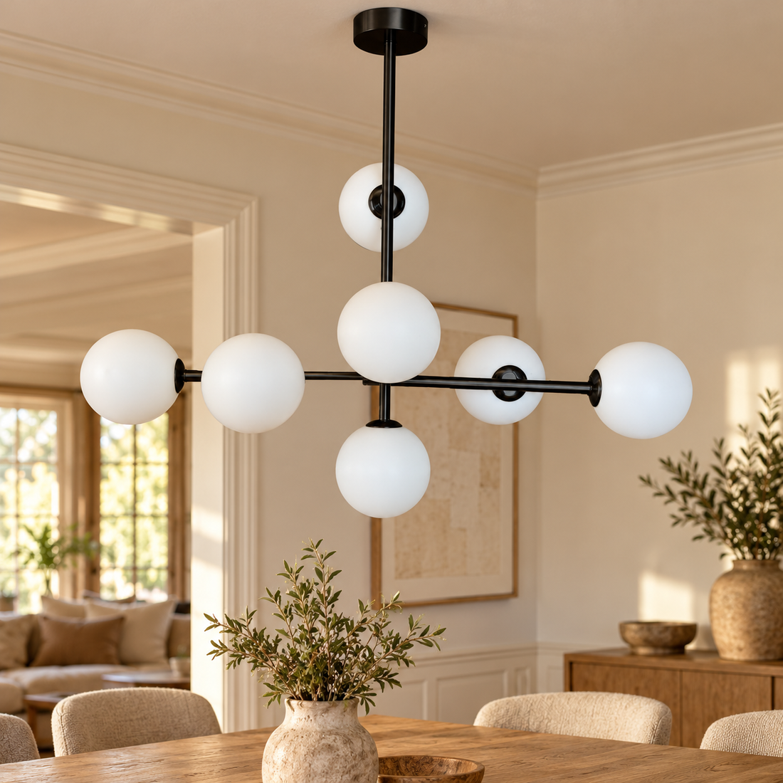 Plafondlamp Lara | GreatHome – AI-sfeerimpressie