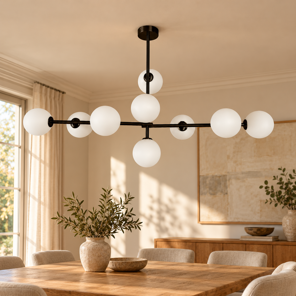 Plafondlamp Lucina | GreatHome – AI-sfeerimpressie