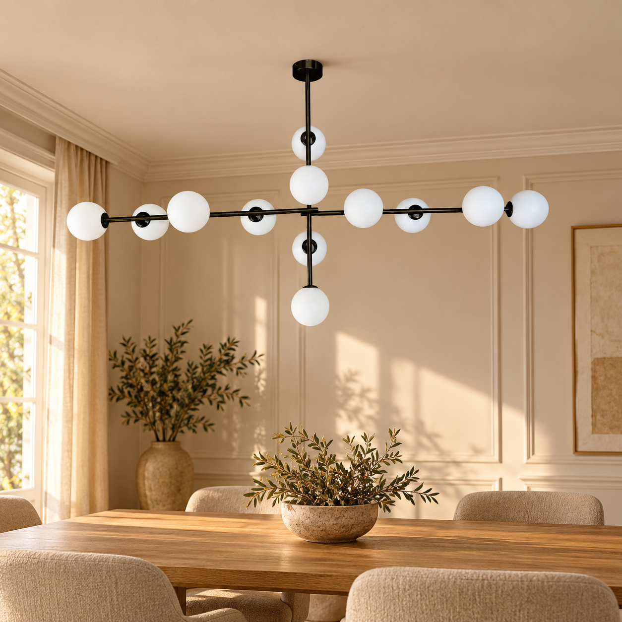 Plafondlamp Maelia | GreatHome – AI-sfeerimpressie