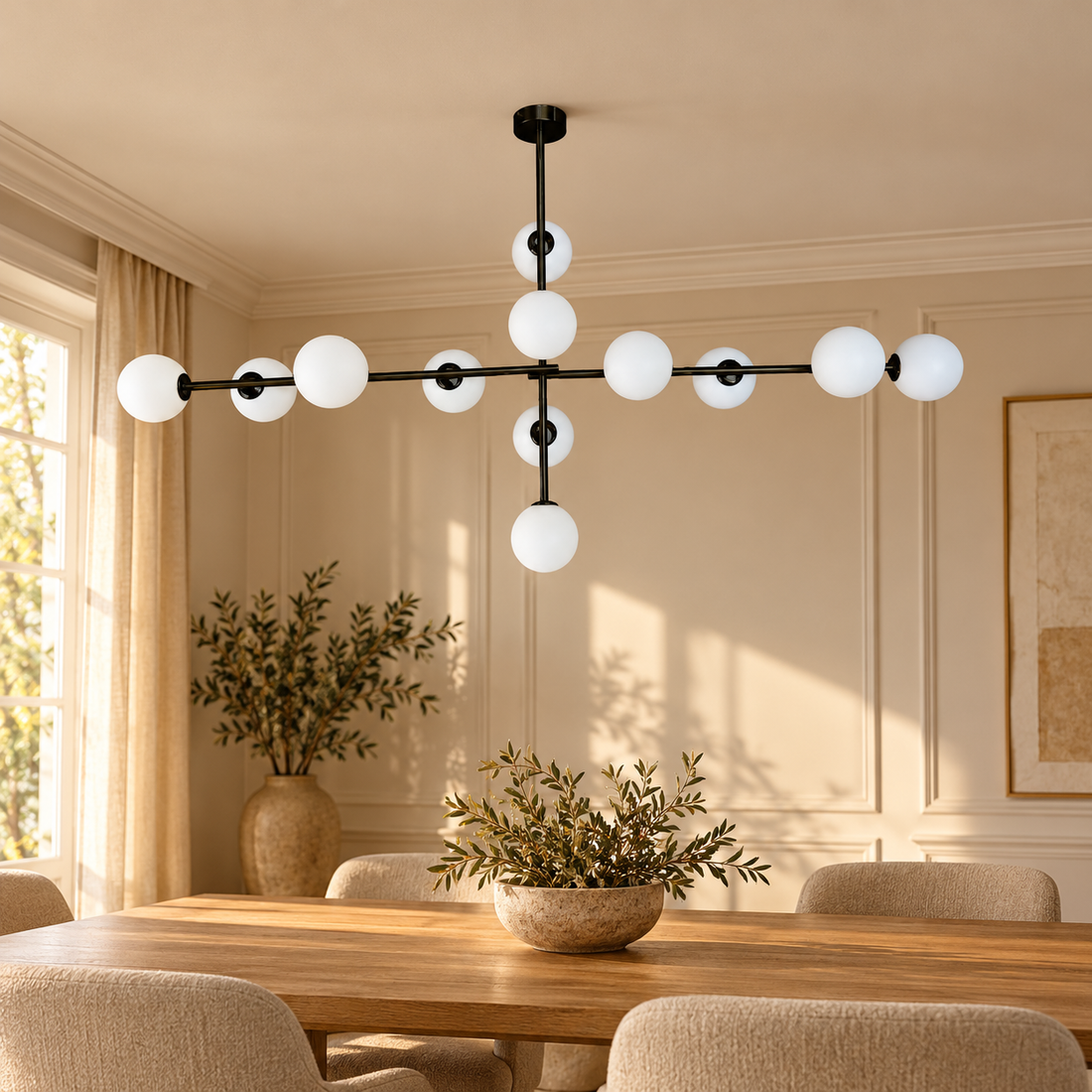 Plafondlamp Maelia | GreatHome – AI-sfeerimpressie