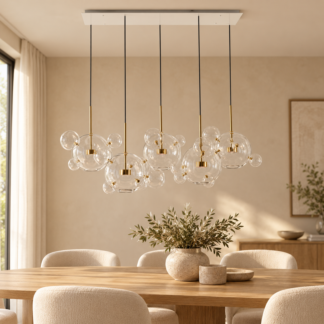 Plafondlamp Helena – AI-sfeerimpressie
