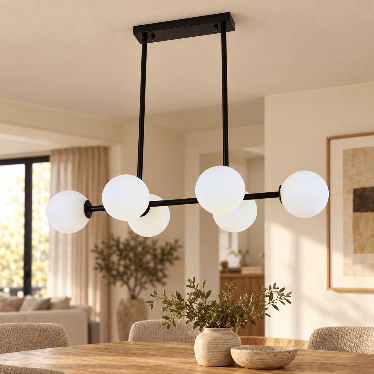 Plafondlamp Noemi | GreatHome – AI-sfeerimpressie