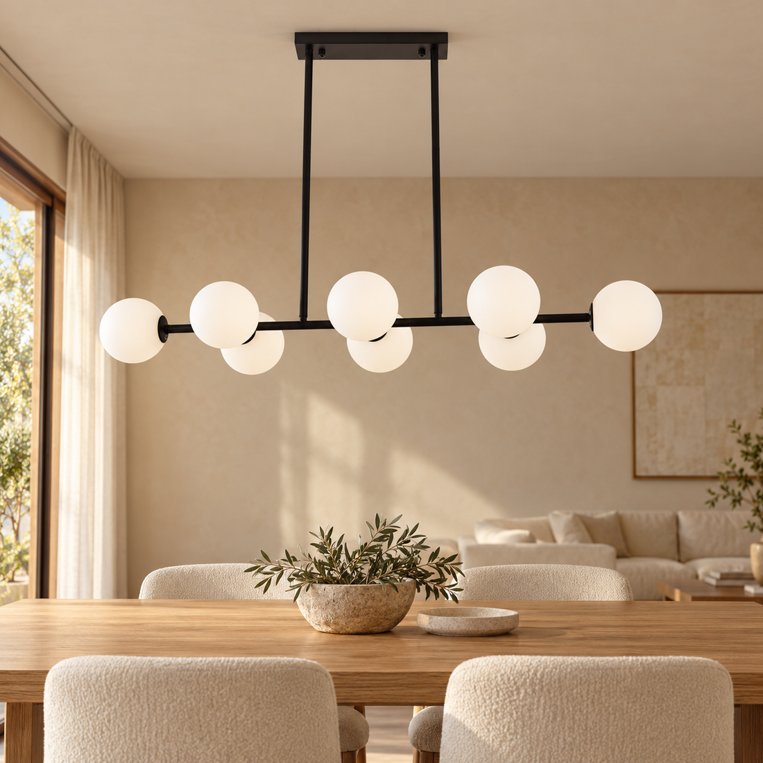 Plafondlamp Odina | GreatHome – AI-sfeerimpressie