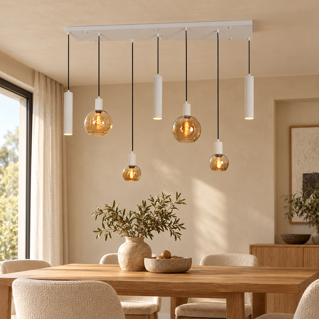 Plafondlamp Isabel Linea | GreatHome – AI-sfeerimpressie