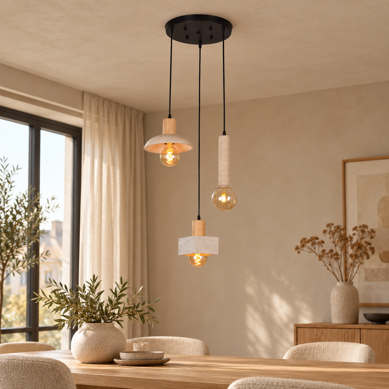 Plafondlamp Nova Rond | GreatHome – AI-sfeerimpressie