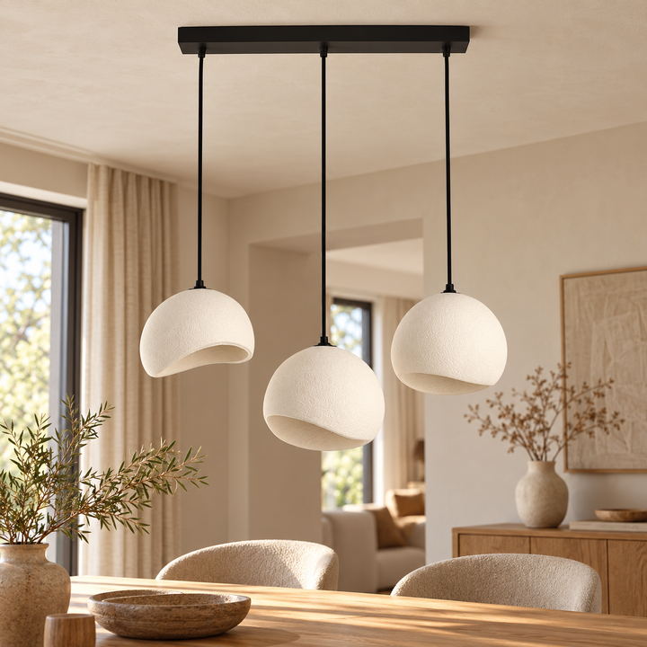 Plafondlamp Organic Linea Resin | GreatHome – AI-sfeerimpressie