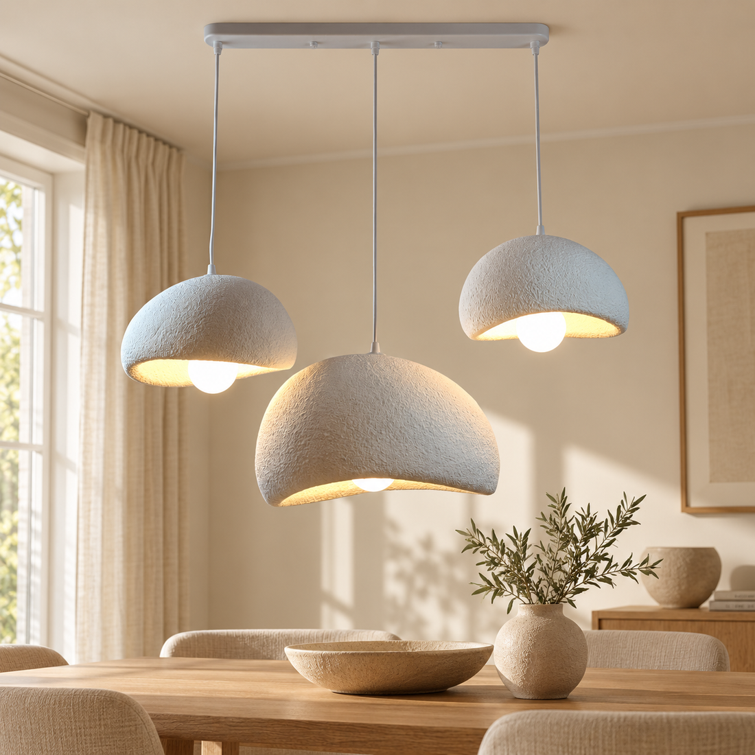 Plafondlamp Organic Linea | GreatHome – AI-sfeerimpressie