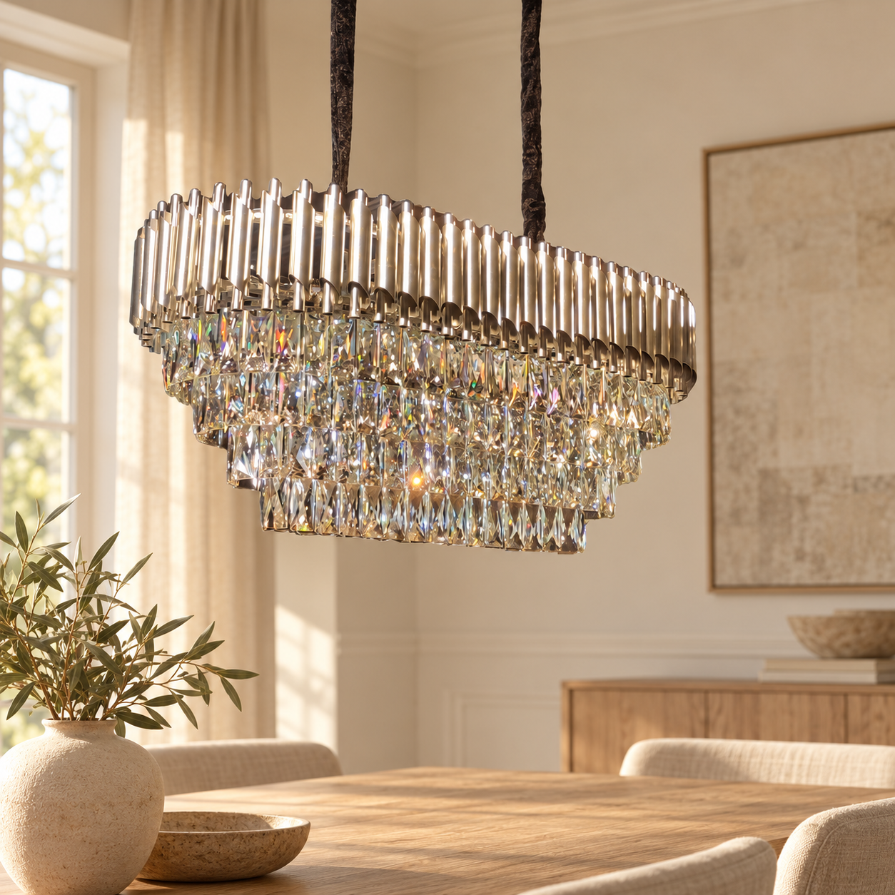 Plafondlamp Neria | GreatHome – AI-sfeerimpressie