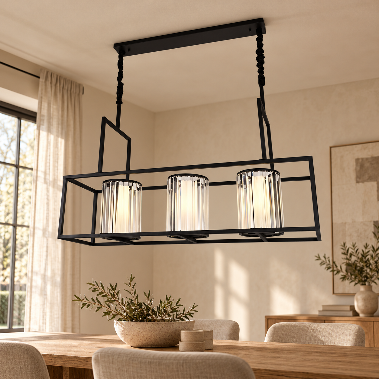 Plafondlamp Delfina | GreatHome – AI-sfeerimpressie
